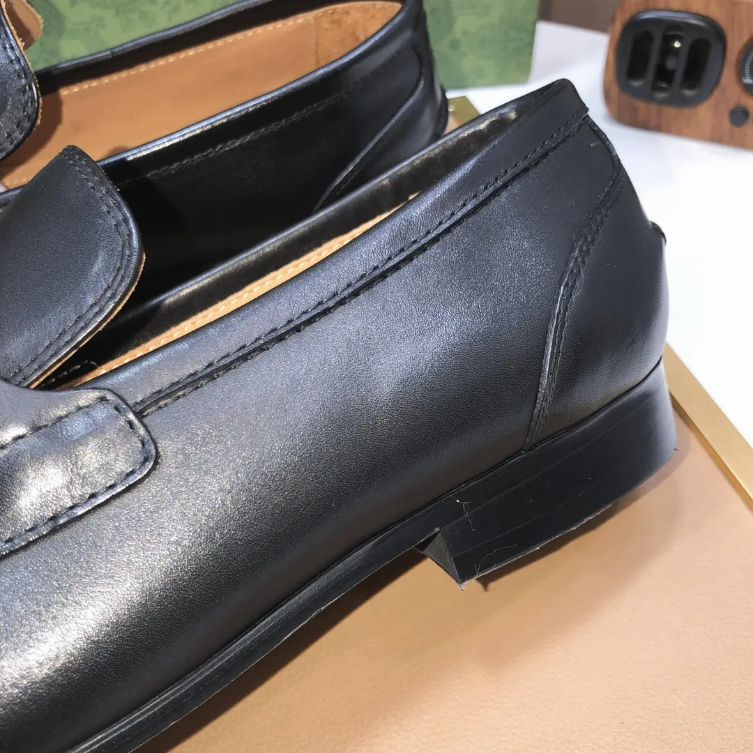 Men's shoes 💰580💰[GUCCI—Gucci] The latest high-end version of Gucci. Official website new model. Available at the same time at counters, the uppers are made of original cowhide imported from Italy/matched with the original special material splicing design concept; "highlight, high-end, grade, extravagance" and exquisite workmanship (original mesh fabric) sole: original factory special outsole size (38-45) (custom-made 45 non-returnable)